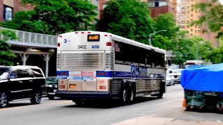 MTA Bus 2007 MCI D4500CL 3402 on the BxM8 Express Bus at 96th Street-2nd Avenue