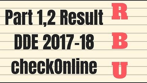 How Can Download RBU M.A. result - 2018 || Rabindra Bharati University|| How Can Download RBU