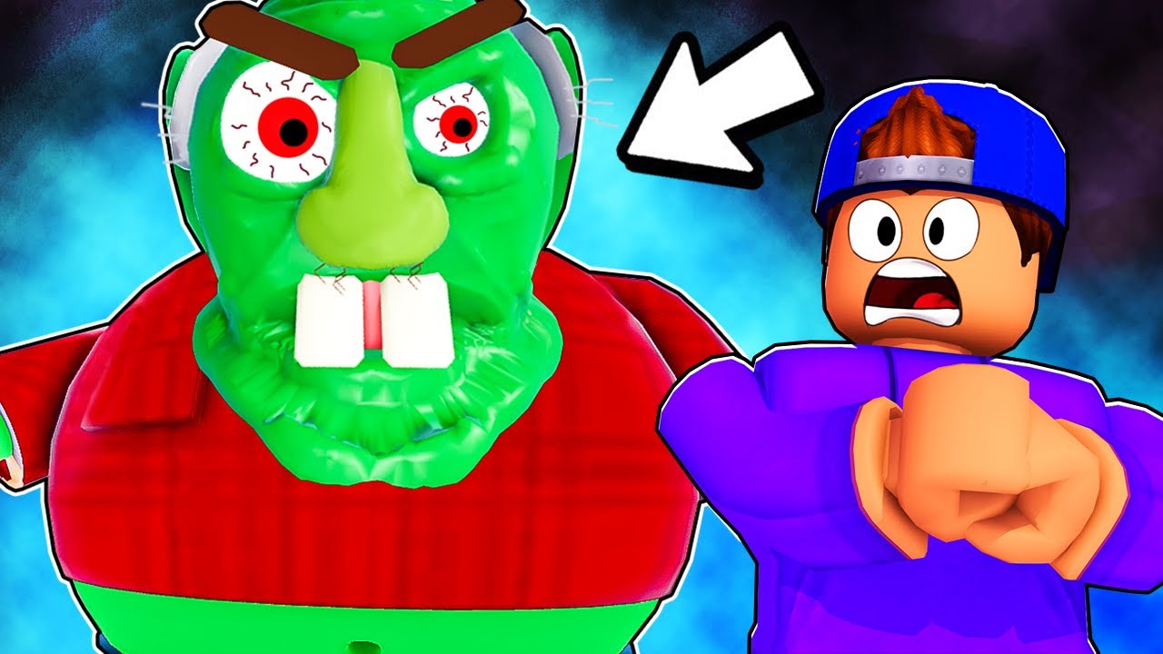 ROBLOX ESCAPE EVIL ZOMBIE GRANDPA OBBY!
