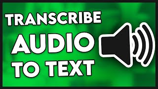 How to Transcribe Audio to Text Free (Easy)