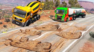Trucks vs Potholes #11 | BeamNG.DRIVE