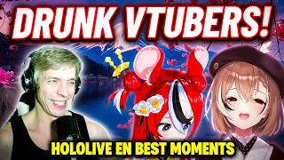 These Ladies Are Hammered! - Hololive EN's Best Drunk Moments - Jello Clips Reaction