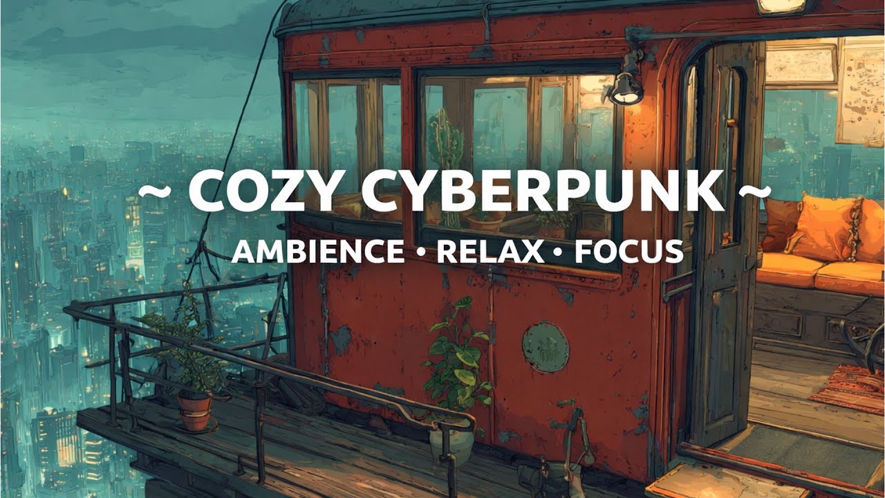 A Quiet Place Above Tokyo 🌃 | Cozy Cyberpunk Ambience