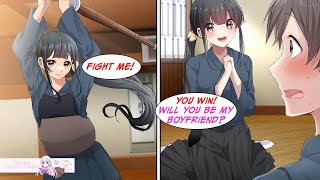 [Manga Dub] I defeated the Kendo Club president, and she asked me out... [RomCom]