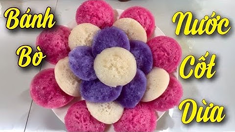 Cách Làm BÁNH BÒ NƯỚC CỐT DỪA Nhiều RỄ TRE từ BỘT PHA SẴN rất đơn giản dễ làm.