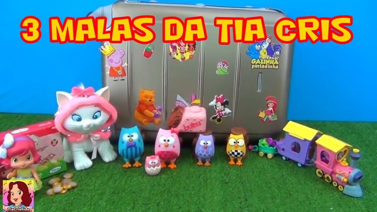 3 SUPER MALAS RECHEADAS DE BRINQUEDOS! BEBÊS IRMÃOS, GATINHA MARIE E TURMA  DO MICKEY MOUSE! 