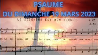 Video voorbeeld van "PSAUME 22 DU DIMANCHE 19 MARS 2023 -LE SEIGNEUR EST MON BERGER RIEN NE SAURAIT ME MANQUER"
