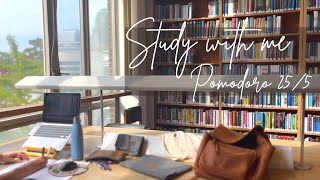 1.5 HOUR STUDY WITH ME | Cambridge University Economics Library | Calm Floating Music |Pomodoro 25/5