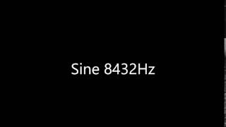 Sine 8432Hz Audio Only