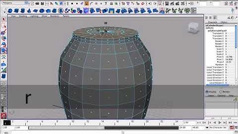 MAYA 3D modelling Tutorial - Polygon Modeling a Vase