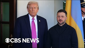 Trump meets Zelenskyy at White House after speaking with Putin | full video