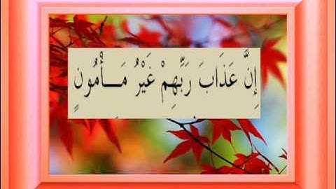 القران الكريم سورة المعارج الأية 28.wmv