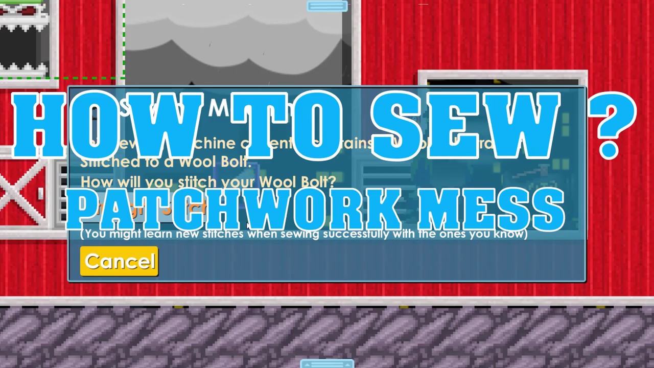 HOW TO SEW PATCHWORK MESS GROWTOPIA YouTube