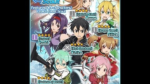 FIRST MULTI SUMMON! Start Dash Scout: Sword Art Online: Memory Defrag