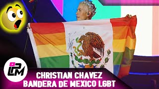 Christian Chavez críticas por bandera de México LGBT en concierto