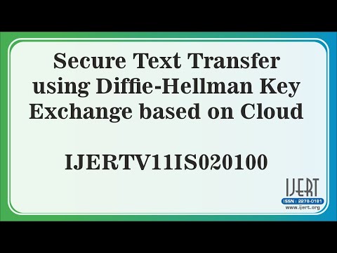 Secure Text Transfer using Diffie-Hellman Key Exchange based on Cloud