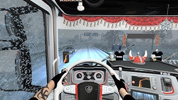 Euro Truck Simulator 2 (v1.39) - Scania S Tuning V8 Sound + Skin + Interior Driver[TZ Trailers Pack]