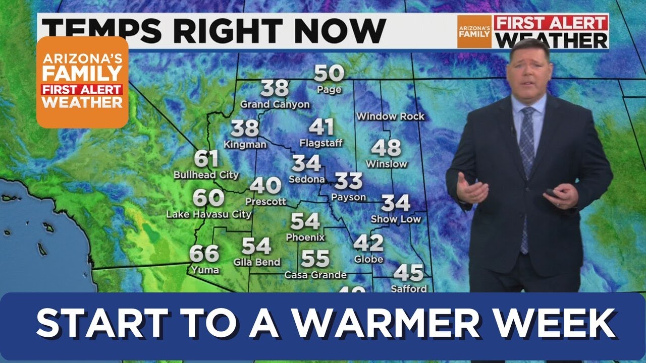 Phoenix Metro will have temps in the low 70s next week - YouTube