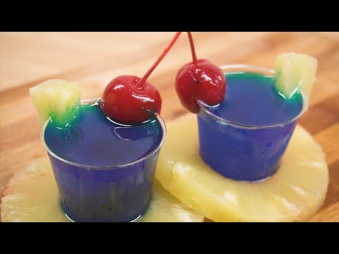 How to Make Blue Hawaiian Jello Shots