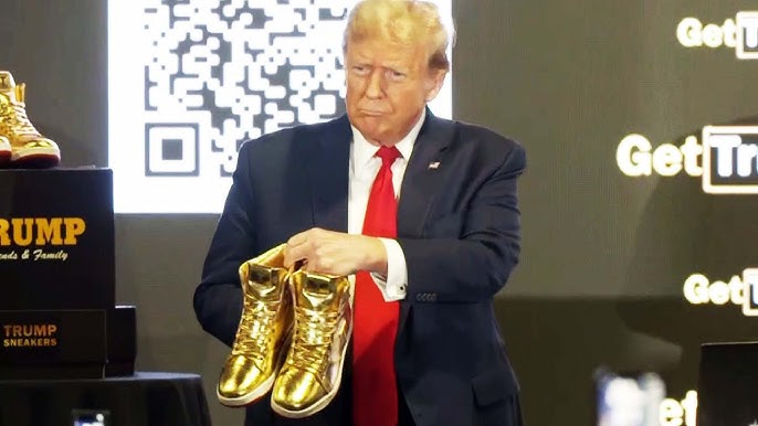 Donald Trump Releases 399 Golden Sneakers