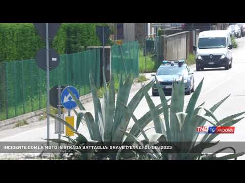 INCIDENTE CON LA MOTO IN STRADA BATTAGLIA: GRAVE 17ENNE | 01/06/2023