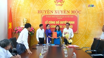 Huyện Xuyên Mộc: Công bố quyết định bổ nhiệm Phó Trưởng phòng GD-ĐT | BRTgo