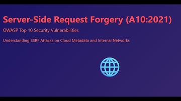 🌐 A10: Server-Side Request Forgery(SSRF)  OWASP Top10 2021  SAST+Cloud Exploits Explained #devsecops