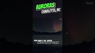 Aurora timelapse from the Nest camera, looking west over Charlotte. #astronomicalevent #shorts