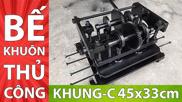 Leather Machine I MÁY DẬP KHUÔN BẾ THỦ CÔNG Khung C CẢI TIẾN (45x33cm) manual die cutting machine