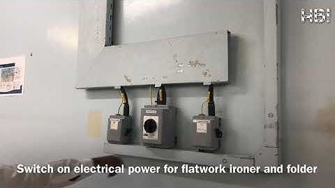 How to start flatwork ironer - Chicago Machine