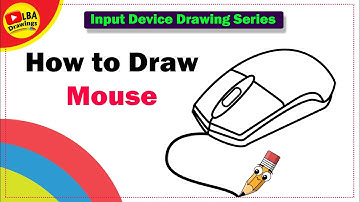 Computer Mouse Drawing | Input Device Drawing Series