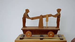 Hand Cart Wooden Automata - Wooden Toy