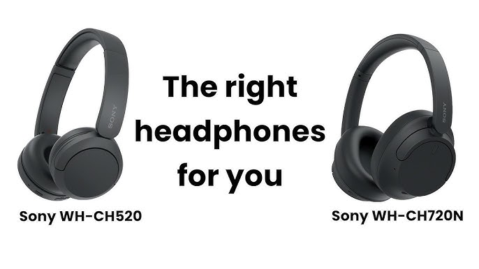 Auriculares inalámbricos  Sony WH-CH520, Bluetooth, 50 horas de autonomía,  Carga rápida, 360 Audio, Conexión multipunto, Cascos estilo diadema, Beige