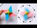 Spinning top from paper  Paper toy antistress