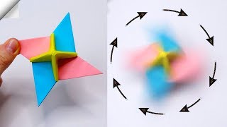 Spinning top from paper  Paper toy antistress