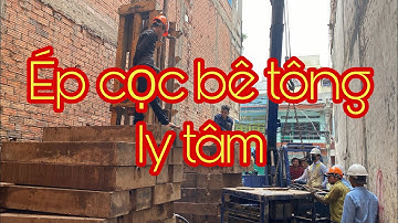 CHITHACONST - Đầy đủ quá trình ép cọc bê tông ly tâm bằng tải sắt cho Văn phòng làm việc