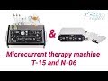 Microcurrent therapy machine t15 and n06 beauty equipment by alvi prague