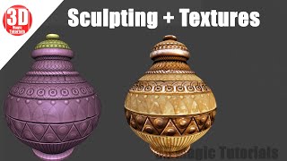 How to make Stylized Pot in Blender 2.90 |Modelling | Sculpting | Textures