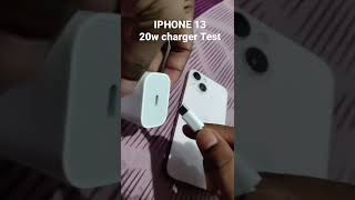 IPhone 13 || 20w charger test  usb-c power adapter