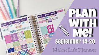 PLAN WITH ME! | September 14-20 | MakseLife Planner