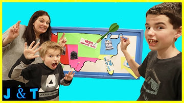 Throwing Darts At A Map And Having To Perform Chores Challenge! / Jake and Ty