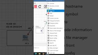 Part1 Configure VLANs and Inter-VLAN Routing in GNS3 #cybersecurity #cisco #ccna #networkingtips