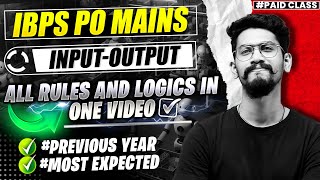 Celebrity All Type Input Output asked in IBPS PO MAINS 2016-2023 | SBI PO MAINS 2016-2023 Wealth