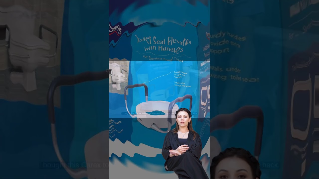 regain Independence in the Bathroom! Easy Install Carex Toilet Seat Riser with Arms (Elongated)