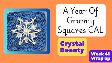 A Year of Granny Squares CAL Week- Week 41 Wrap up #ayearofgrannysquarescal