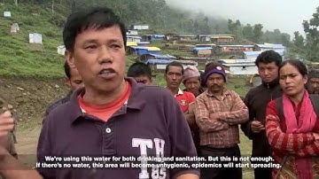 Water: Communities help water flow again after Nepal earthquake