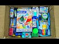 Unboxing Biggest DOMS Stationery -Plastic Crayons, Oil Pastel, Glitter Modelling Clay, Eraser, Gnue