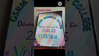 # lesson plan front cover# lesson plan cover photo# volleyball front cover