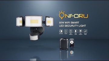 Onforu 55W Smart LED Security Lights || Motion Sensor Light Outdoor