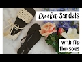 Crochet Sandals using Flip Flop Soles | Sewrella